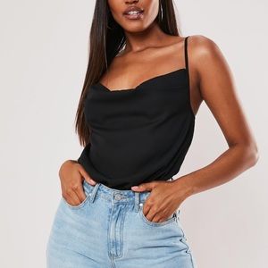 [missguided] cowl neck bodysuit
